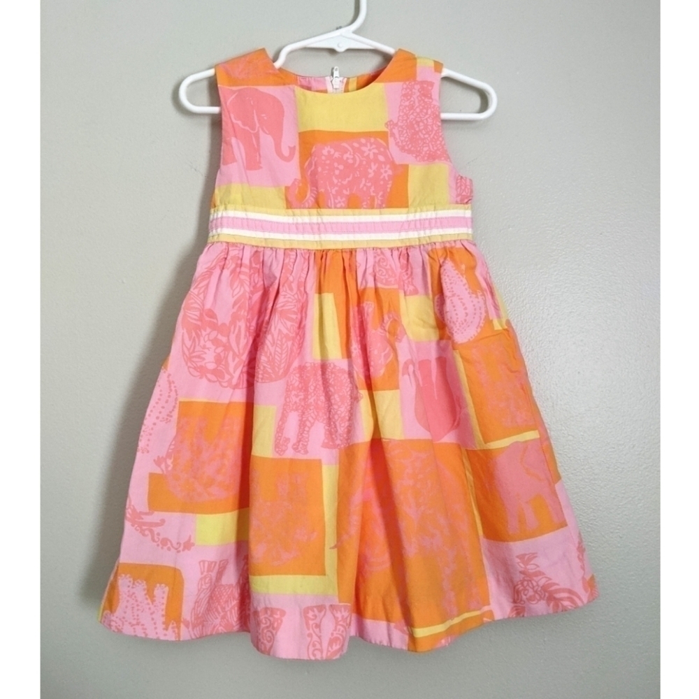 Lilly Pulitzer Jubilee Lemon Sorbet Elephant Dress